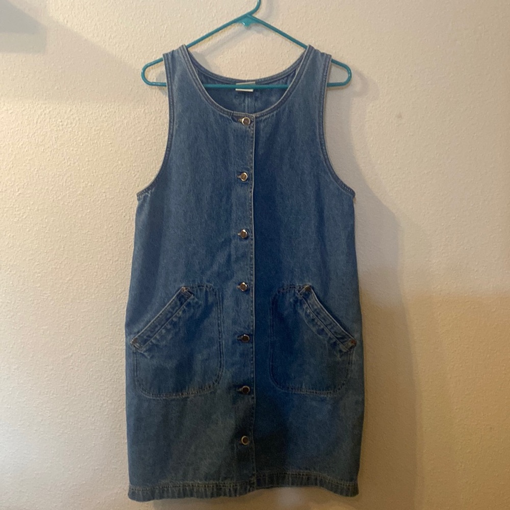 Vintage Sonoma button down denim dress size small